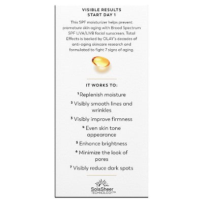 Olay Total Effects Face Moisturizer SPF 30 1.7 fl oz - Missing Box