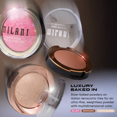 Milani Baked Blush Sparkling Rose - Imperfect Container