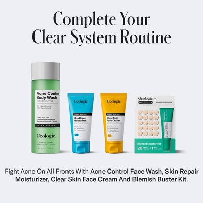 Geologie Clear System Clear Skin Face Cream 2 fl oz EXP 05/2026 - New