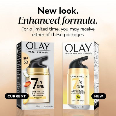 Olay Total Effects Face Moisturizer SPF 30 1.7 fl oz - Missing Box