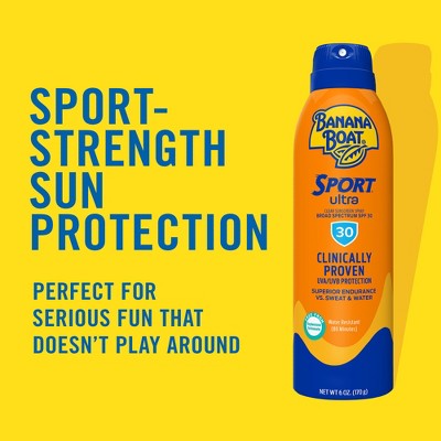 Banana Boat Ultra Sport Clear Sunscreen Spray SPF30 9.5oz - Imperfect Container