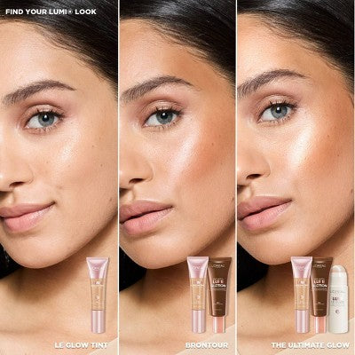 L'Oreal Paris Lumi Le Glow Tint Liquid Skin Tint 100 Cool 0.84 fl oz - Imperfect Container
