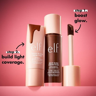 e.l.f. Halo Glow Liquid Filter Highlighter 0 Fair 1.06 fl oz - New