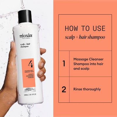 Nioxin System 4 Shampoo Cleanser  10.1 fl oz - New