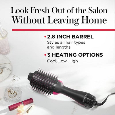 Revlon One-Step Volumizer Hair Dryer and Hot Air Brush Black - Imperfect Box