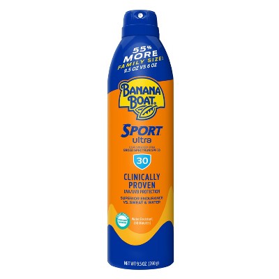 Banana Boat Ultra Sport Clear Sunscreen Spray SPF30 9.5oz - Imperfect Container