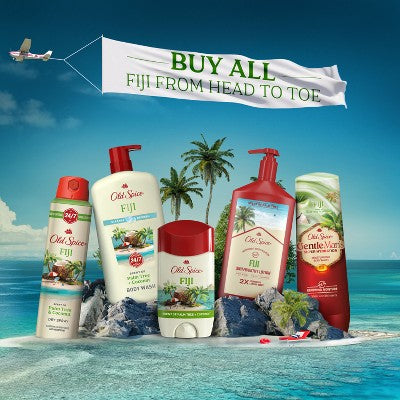 Old Spice Mens Solid Deodorant Fiji with Palm Tree Scent 3oz/2pk - Imperfect Container