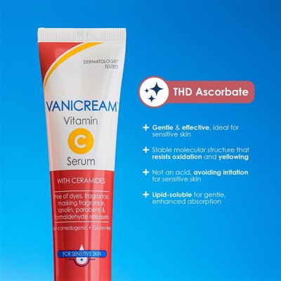 Vanicream Vitamin C Face Serum with Ceramides for Sensitive Skin 1.2 fl oz - Missing Box