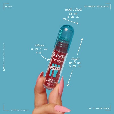 NYX Professional Makeup Lip IV Hydrating Lip Gloss Stain Splash N Spice 0.16 fl oz - Imperfect Container