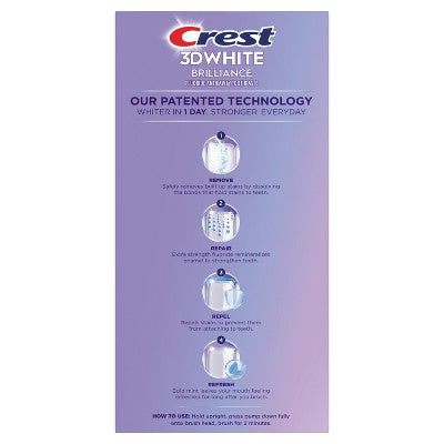 Crest 3D White Deep Stain Remover Daily Toothpaste Dazzling Mint 3.1oz - Missing Box