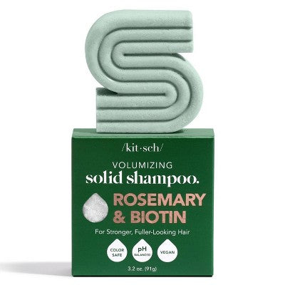 Kitsch Rosemary & Biotin Volumizing Solid Shampoo Bar 3.2oz - Imperfect Box