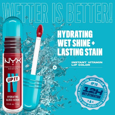 NYX Professional Makeup Lip IV Hydrating Lip Gloss Stain Splash N Spice 0.16 fl oz - Imperfect Container