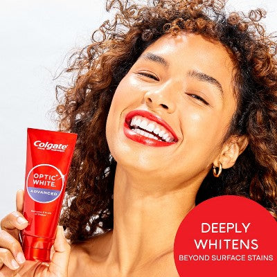 Colgate Optic White Whitening Toothpaste Sparkling White 3.2oz/3pk - Missing Box