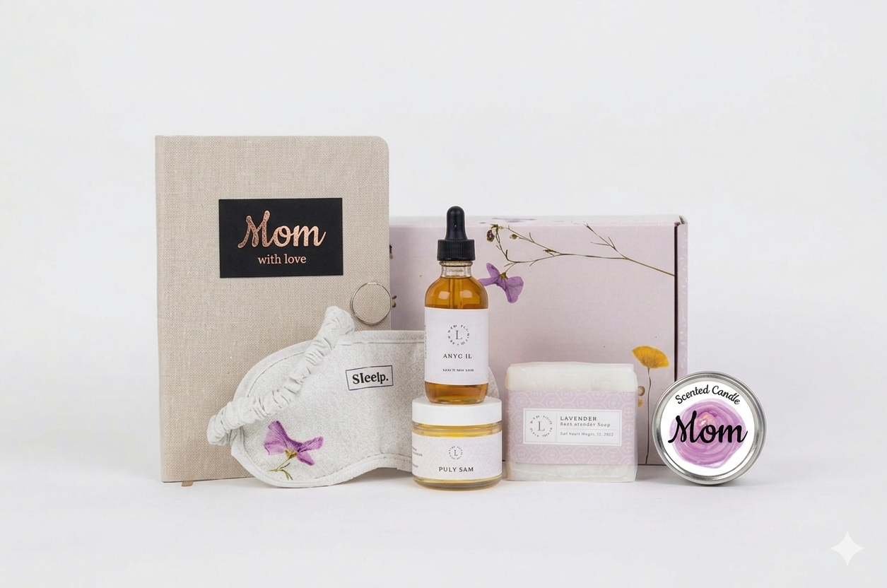 Pampering Mother’s Day Gift Box – Handmade Natural Skincare & Spa Kit-0