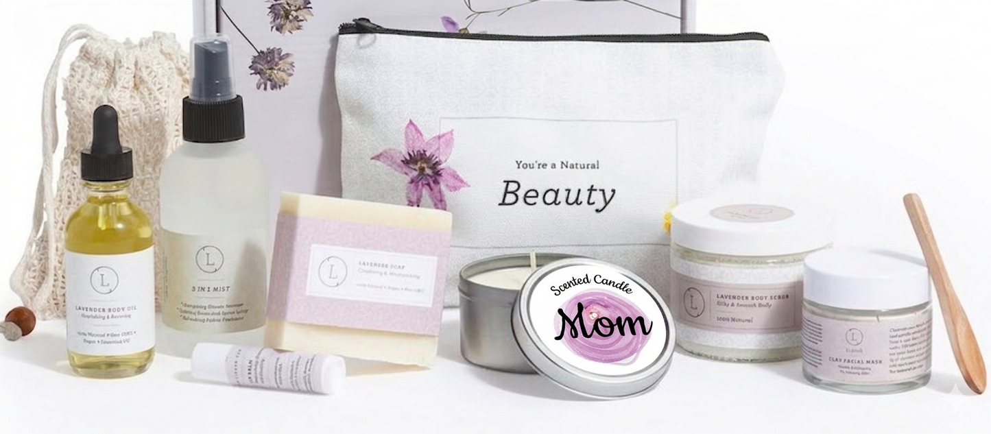 A Mother’s Day Ultimate Relaxation Spa Gift Box – All-Natural Lavender Retreat with Personalized Lid-1
