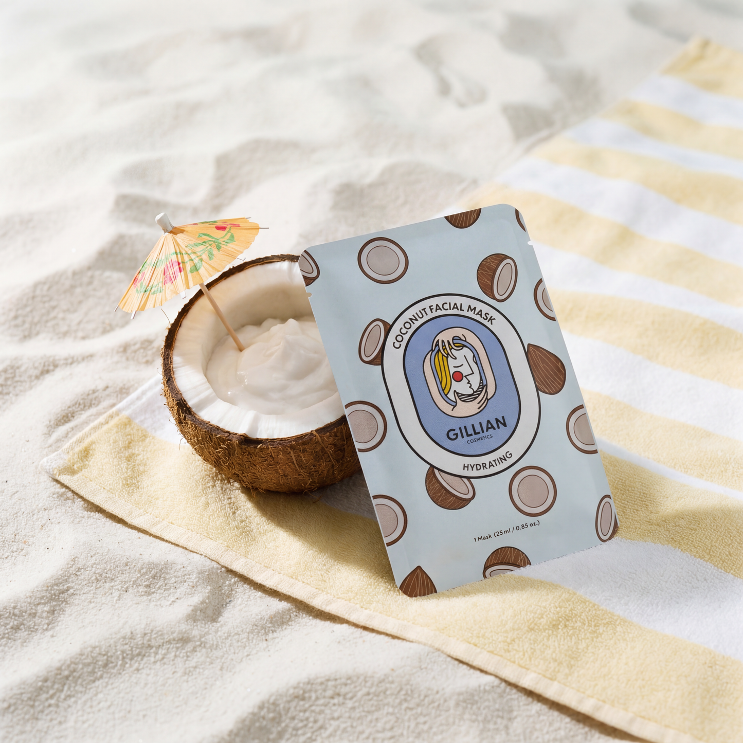 Gillian Cosmetics Coconut (Hydrating) Sheet Mask-2
