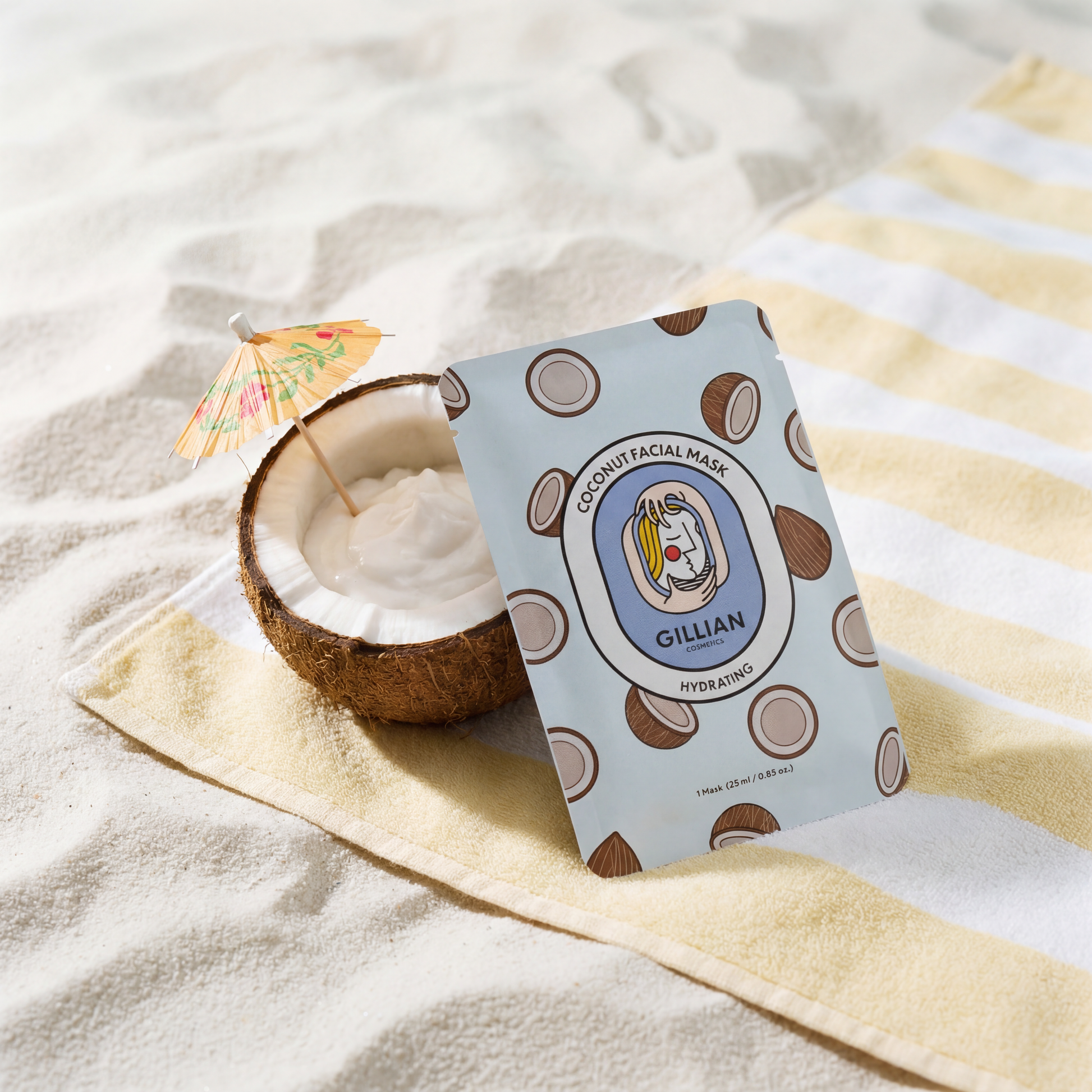 Gillian Cosmetics Coconut (Hydrating) Sheet Mask-2