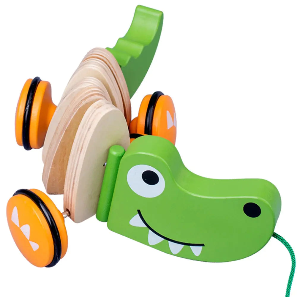 Wooden Walk-A-Long - Dog and Crocodile Models