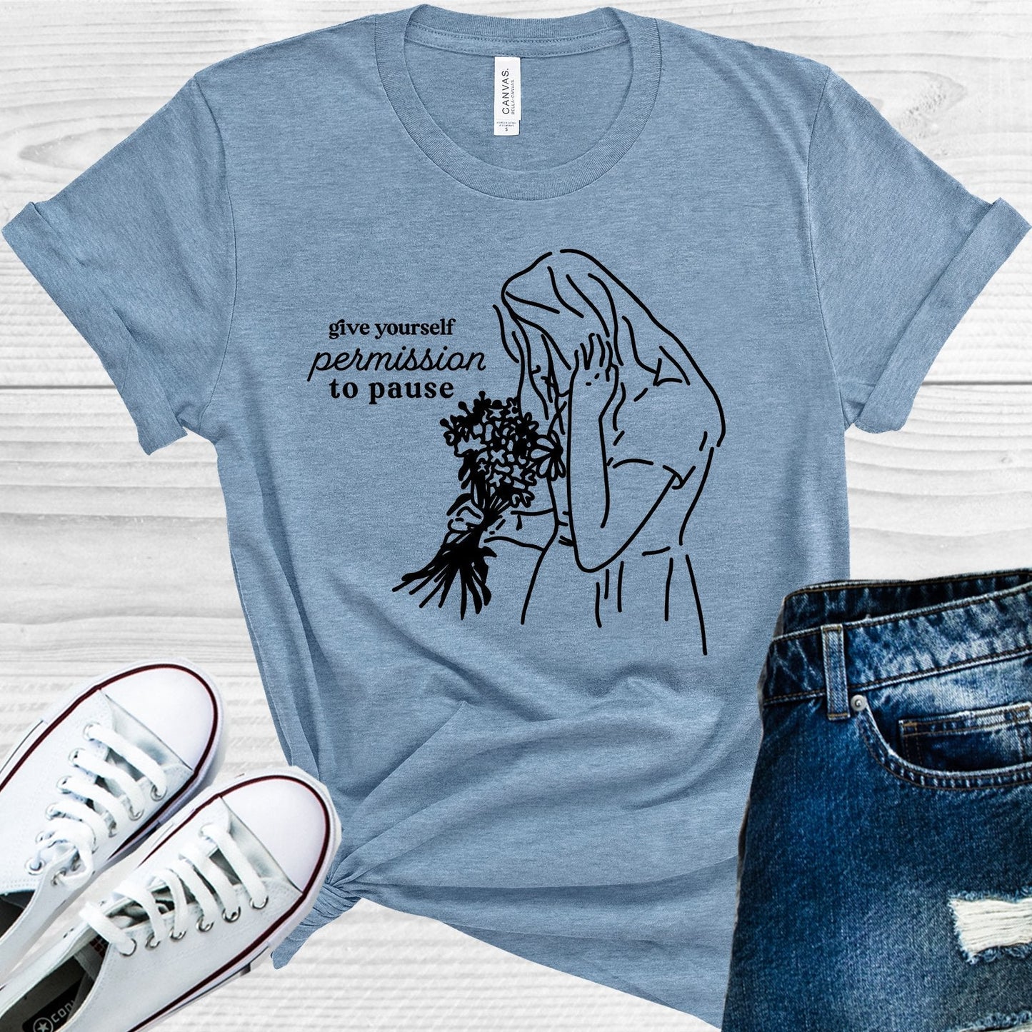 Give Yourself Permission to Pause Graphic Tee