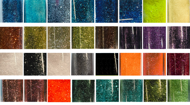 * Glitter Sample Pack - 32 Ultra Fine Glitter Holographic Colors