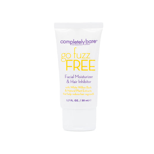 Completely Bare Go Fuzz Free Facial Moisturizer & Hair Inhibitor 1.7oz - New
