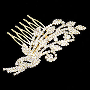 Rhinestone Sprout Hair Comb