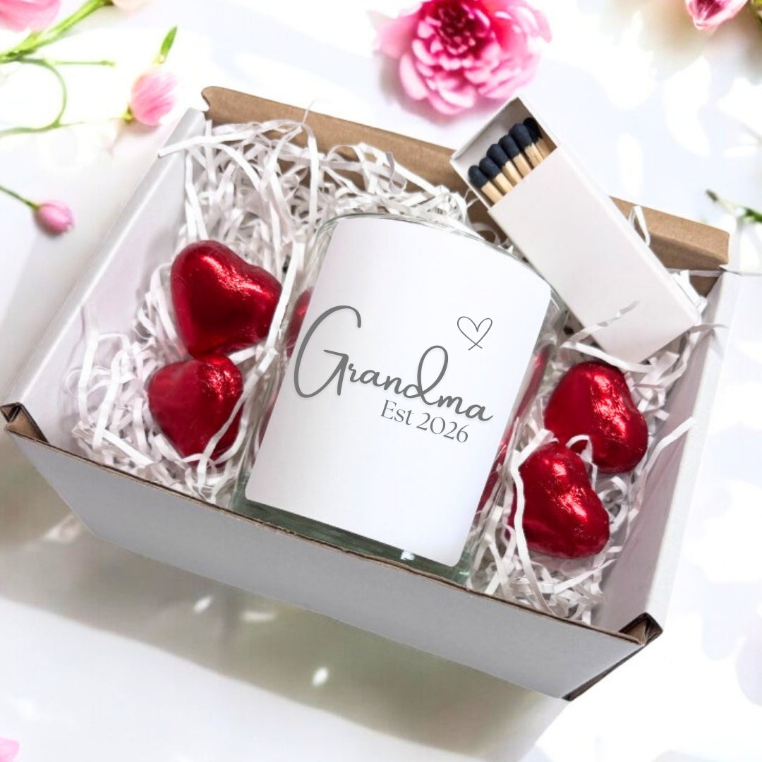 Personalised Grandma Est. 2026 Candle Gift Set | Keepsake Mum-2