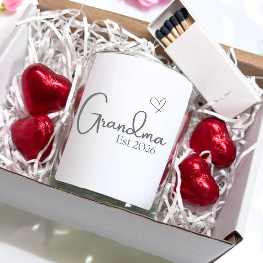 Personalised Grandma Est. 2026 Candle Gift Set | Keepsake Mum-0
