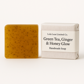 Green Tea, Ginger & Honey Glow Handmade Soap-0