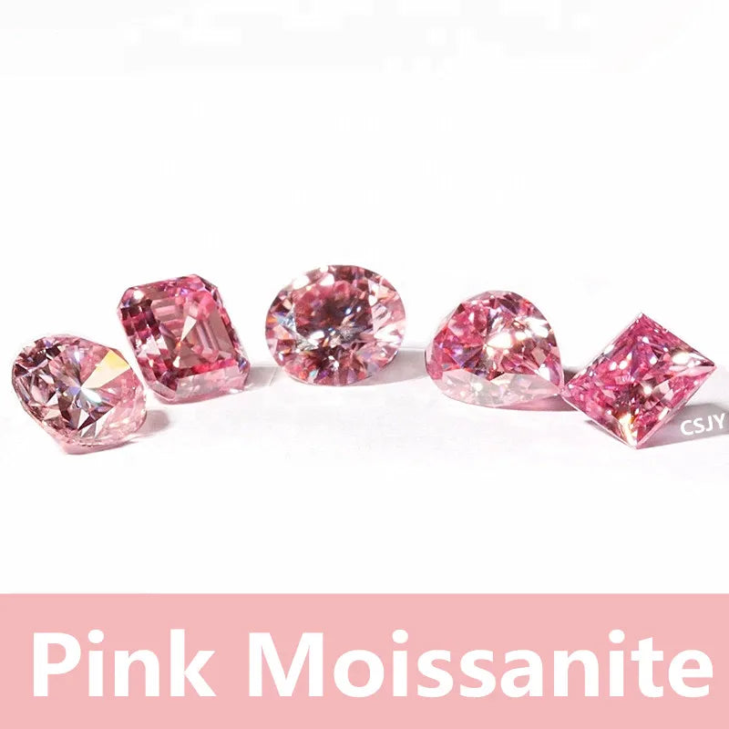 Free Fire Diamond Pink 2.0 Carat FL Excellent VVS Certified Synthetic Lab Diamond, Moissanite, Loose Diamonds, Artificial Stone