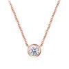0.5CT 1CT IGI Certificate DEF VVS Starsgem 10k 14k Gold 40+5cm Necklace CVD HPHT Round Cut Lab Diamond Pendant Fine Jewelry