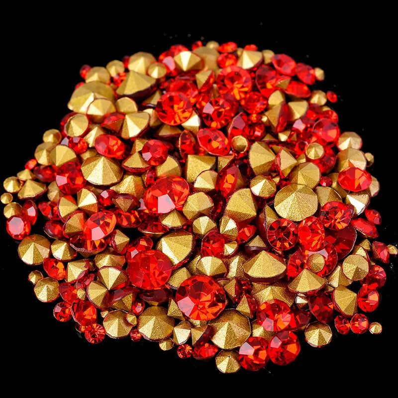 400pcs 6Gram Mixed Sizes ss2-ss22 Point Back Cz crystal Rhinestone For Diy Apparel Jewelry Making/Nail Arts /Phone Decorations