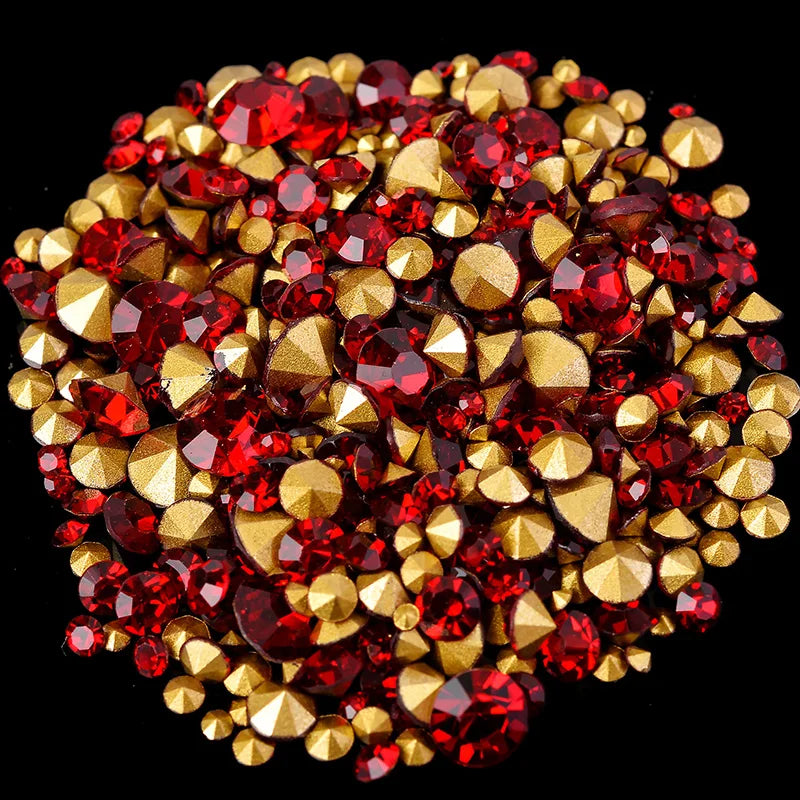 400pcs 6Gram Mixed Sizes ss2-ss22 Point Back Cz crystal Rhinestone For Diy Apparel Jewelry Making/Nail Arts /Phone Decorations