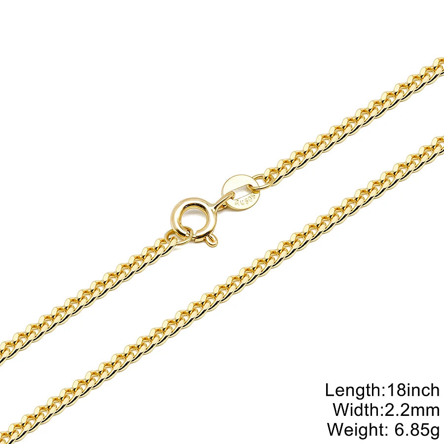 Hot Selling Fine Au585 Real Gold Necklace Solid Pure Oro 14K Gold Chain Jewelry Wholesale Paper Clip Chain Necklace
