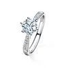 SGARIT Drop Shipping Custom Ring Jewelry Factory 14K Gold GRA CERTIFICATE  VVS1D 1ct Moissanite Wedding Engagement Ring Women