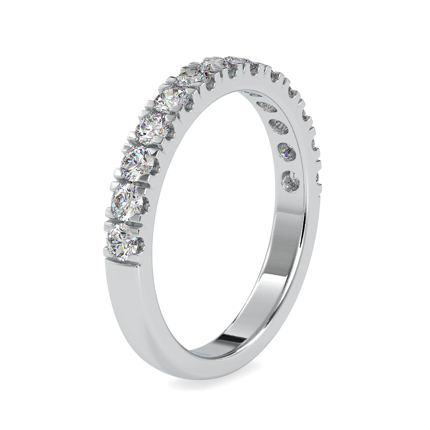 Pure 9K 10K 14K 18K White Gold Platinum Moissanites Diamond Ring Women 14K Gold Gram Price