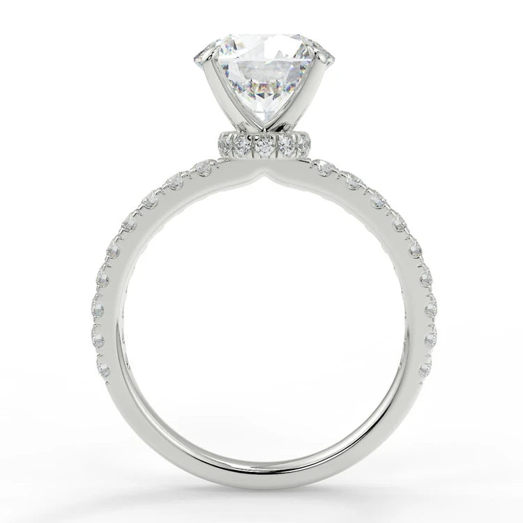 Moissanite 14K Gold Diamond Ring Big Gold Ring Jewelry Rings Engagement