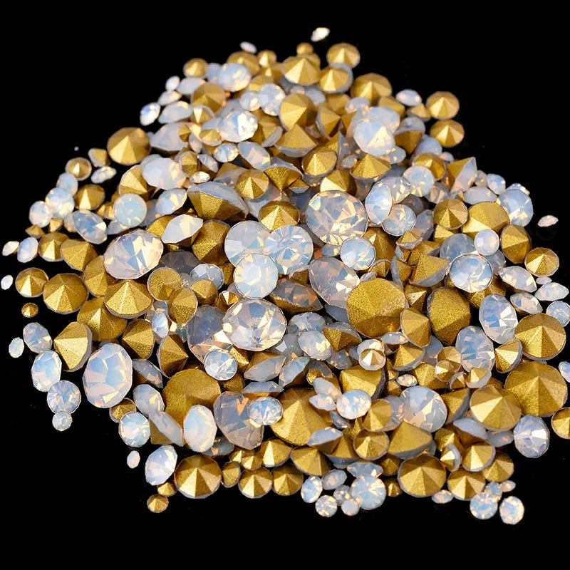 400pcs 6Gram Mixed Sizes ss2-ss22 Point Back Cz crystal Rhinestone For Diy Apparel Jewelry Making/Nail Arts /Phone Decorations
