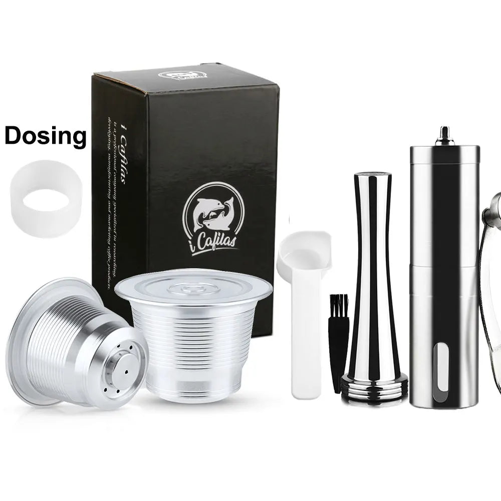 Reusable Nespresso Capsules Stainless Steel Refillable Coffee Pods f-7