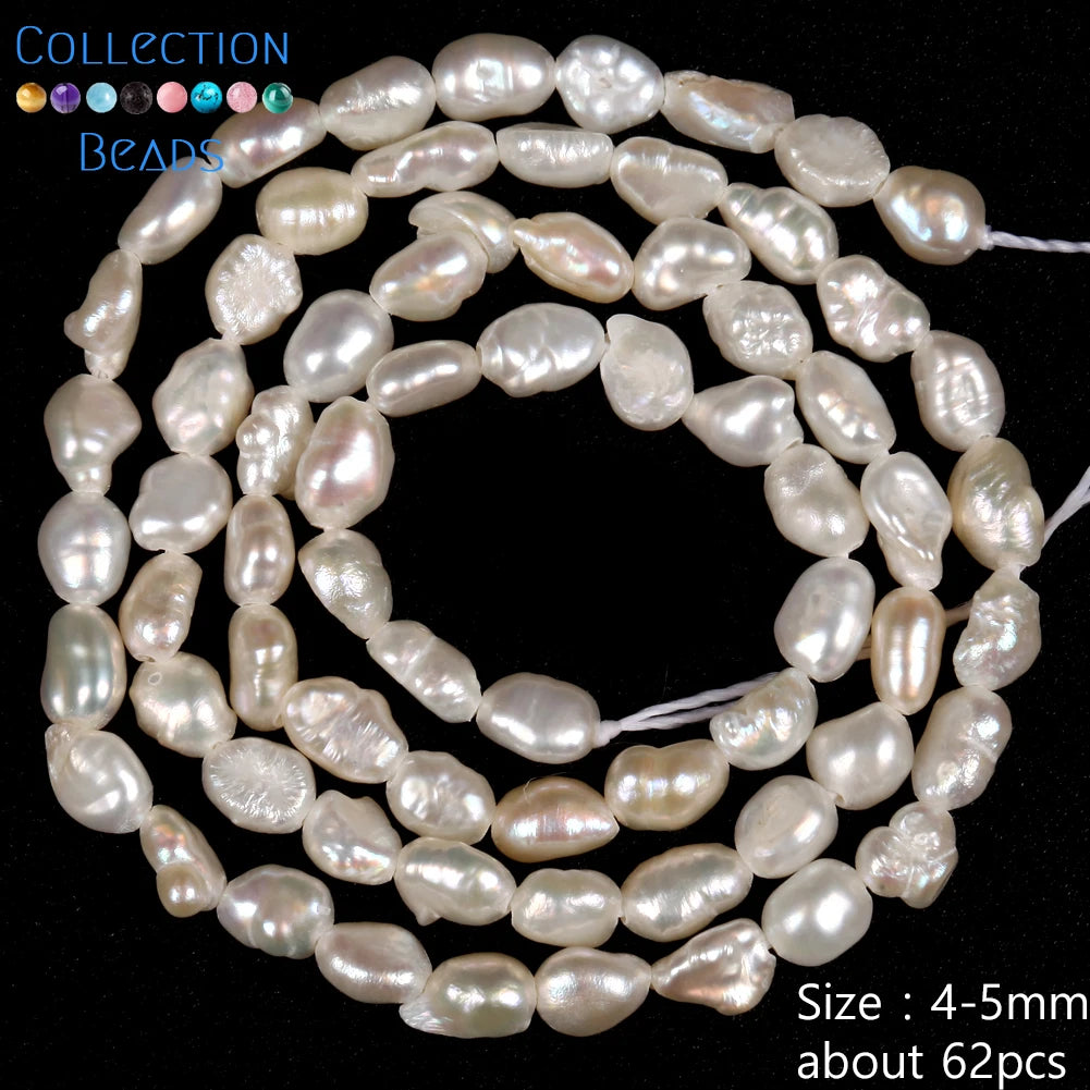 Natural Freshwater Baroque Irregular Shape Pearl Beads High Quality Punch Loose Beads For Jewelry Making DIY Necklace Bracelet