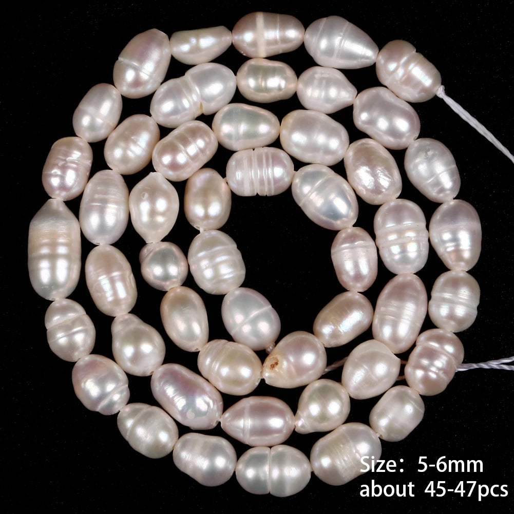 Natural Freshwater Baroque Irregular Shape Pearl Beads High Quality Punch Loose Beads For Jewelry Making DIY Necklace Bracelet