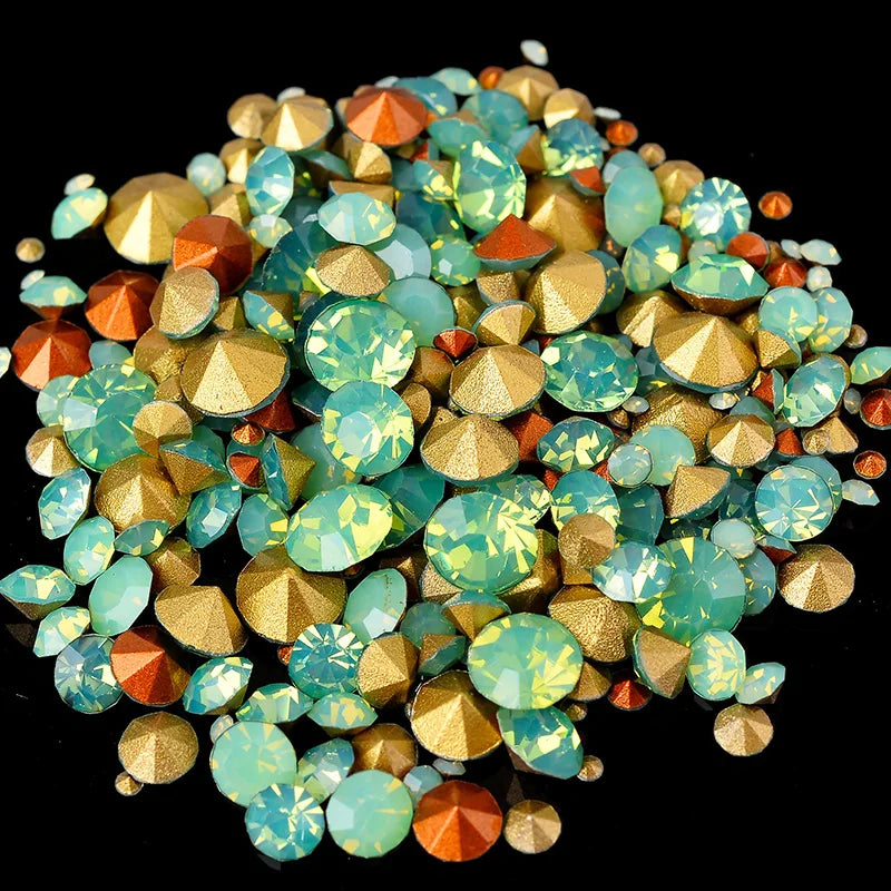 400pcs 6Gram Mixed Sizes ss2-ss22 Point Back Cz crystal Rhinestone For Diy Apparel Jewelry Making/Nail Arts /Phone Decorations