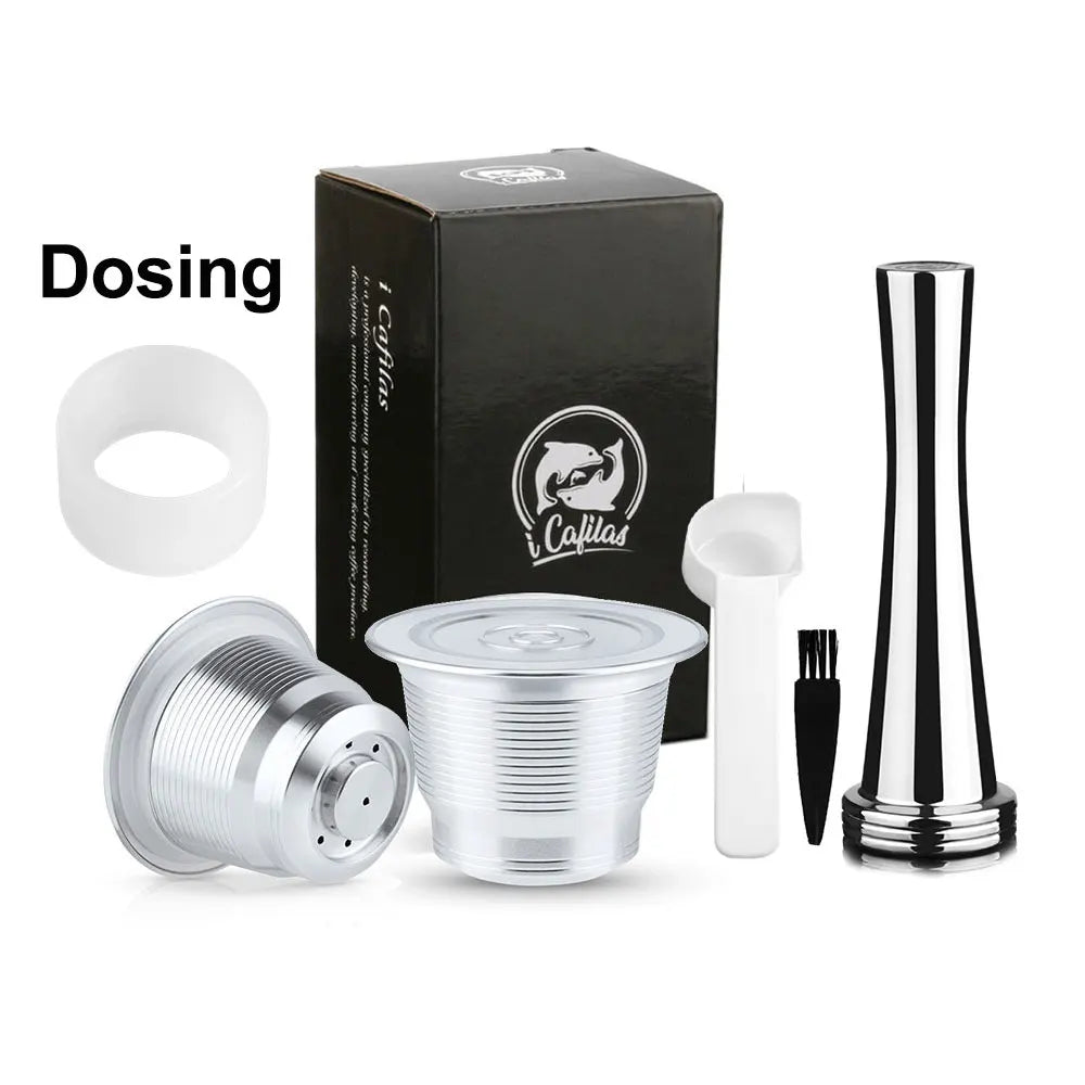 Reusable Nespresso Capsules Stainless Steel Refillable Coffee Pods f-12