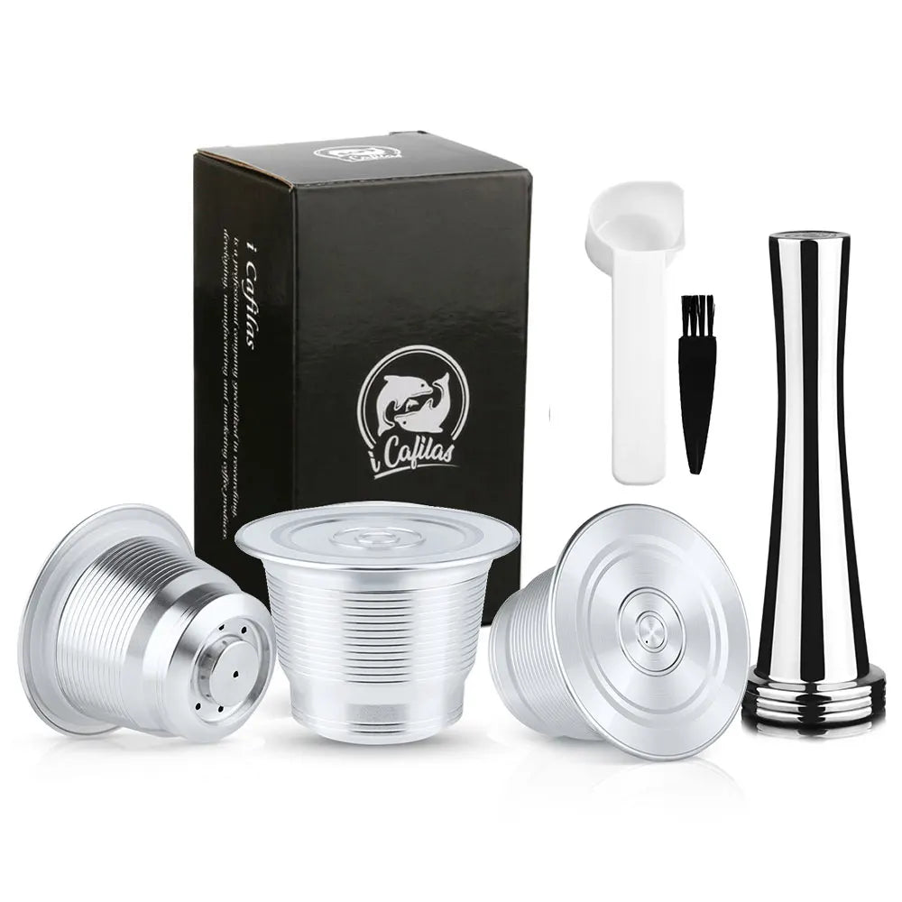 Reusable Nespresso Capsules Stainless Steel Refillable Coffee Pods f-14