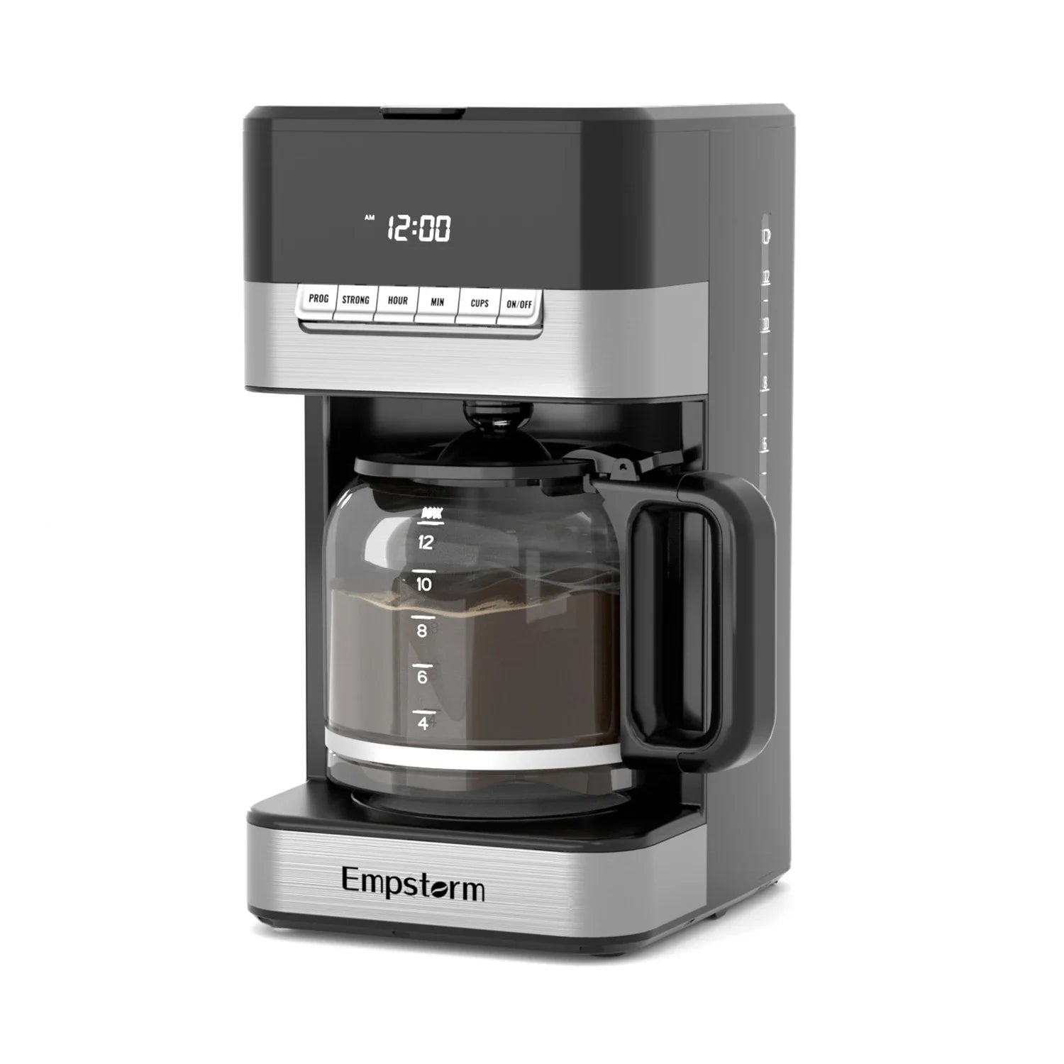 1.8L Visible Water Window Electric Drip Coffee Maker Semi-Auto for Office Use-0