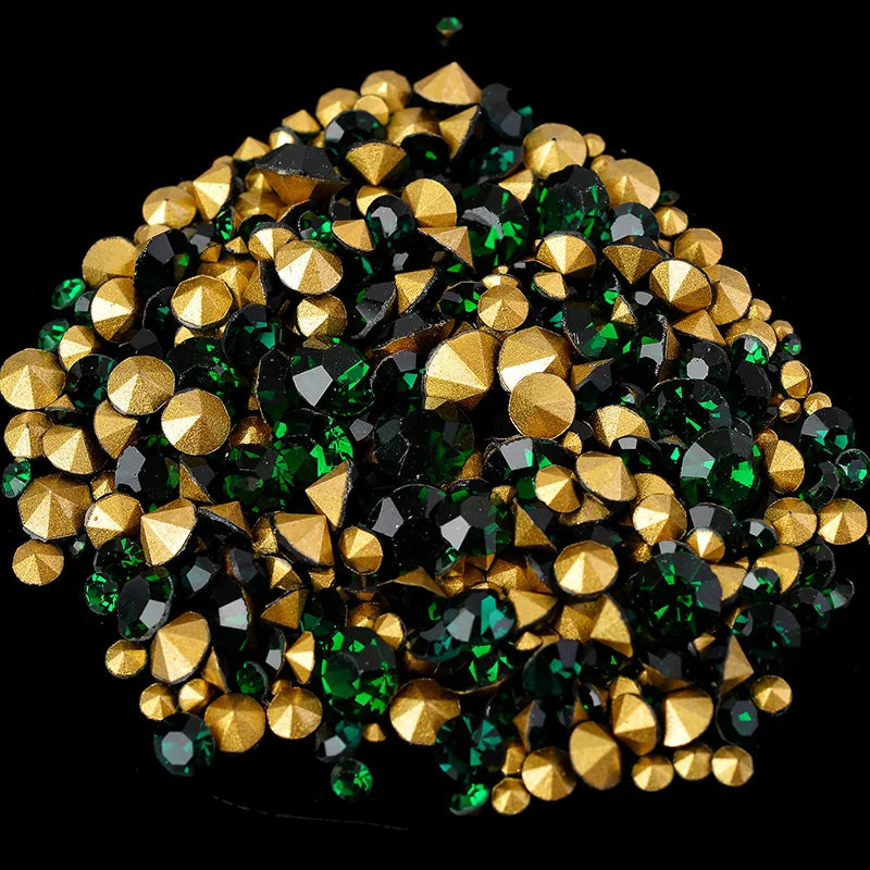 400pcs 6Gram Mixed Sizes ss2-ss22 Point Back Cz crystal Rhinestone For Diy Apparel Jewelry Making/Nail Arts /Phone Decorations