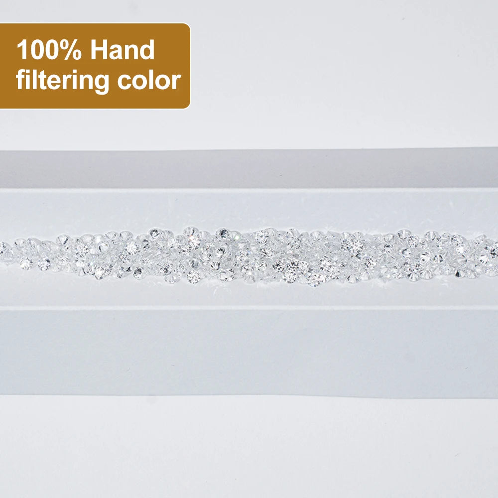 0.8-4.2mm Small Sizes Stock Price Per Carat DEF VVS Lab Grown Round Brilliant Melee Loose  HPHT CVD Diamond