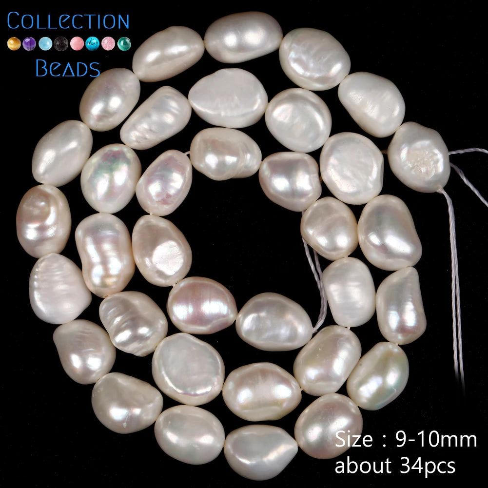 Natural Freshwater Baroque Irregular Shape Pearl Beads High Quality Punch Loose Beads For Jewelry Making DIY Necklace Bracelet