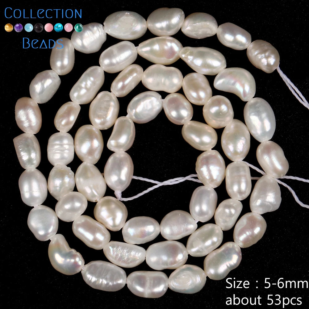 Natural Freshwater Baroque Irregular Shape Pearl Beads High Quality Punch Loose Beads For Jewelry Making DIY Necklace Bracelet