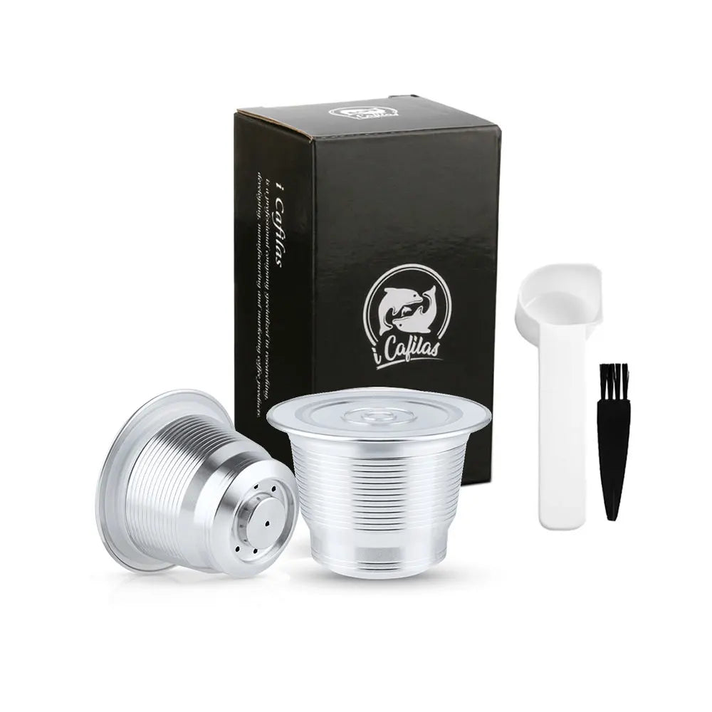 Reusable Nespresso Capsules Stainless Steel Refillable Coffee Pods f-8
